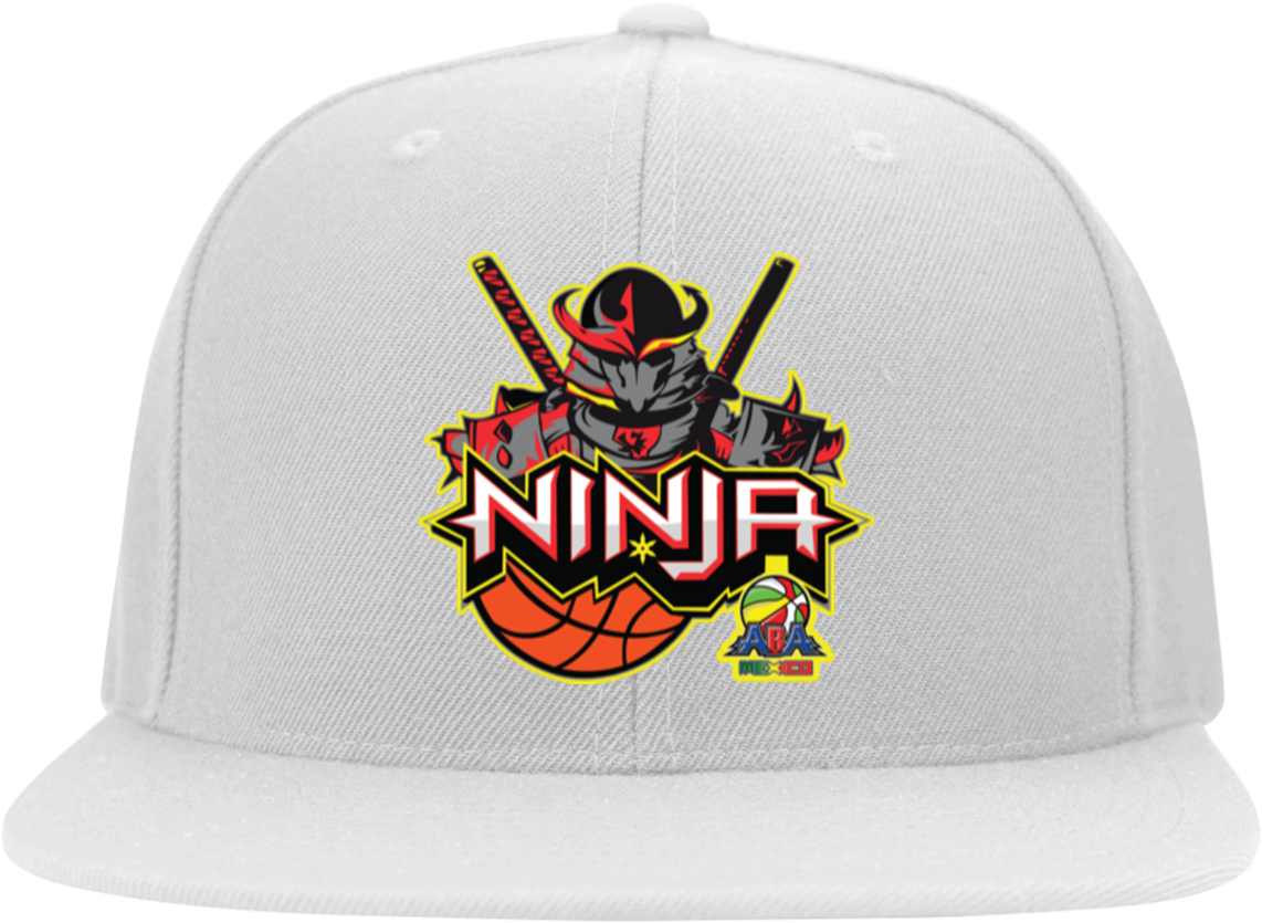 Ninja Head Wear Flat Bill Twill Flexfit Cap - Gildan Mens Short Sleeve T-shirt (1155x1155), Png Download