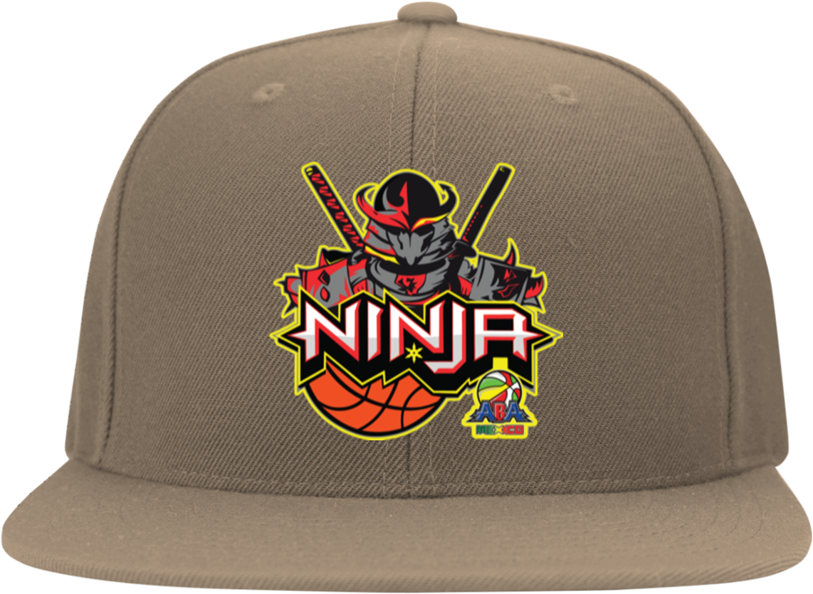 Ninja Head Wear Flat Bill Twill Flexfit Cap - T-shirt (1155x1155), Png Download