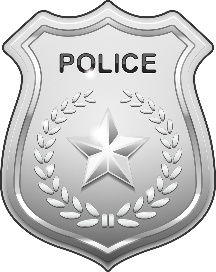 Police Officer Badge Clip Art - Transparent Police Badge Png (740x931), Png Download