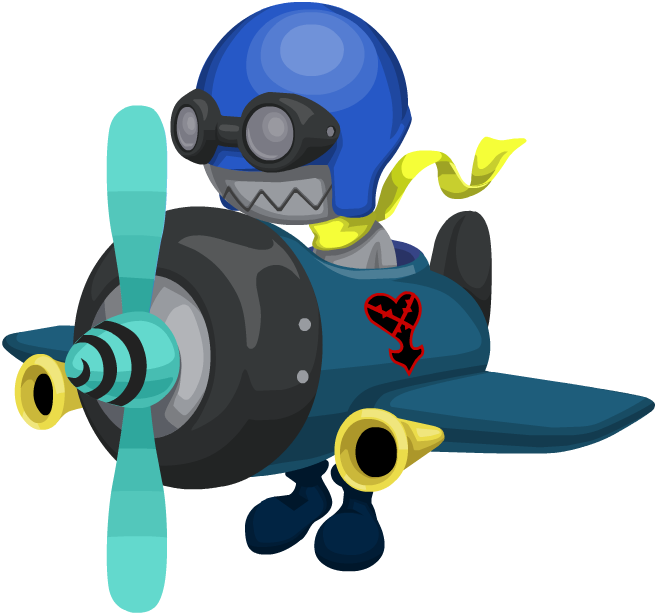 Aeroplane Khx - Kingdom Hearts Heartless Aeroplane (658x615), Png Download