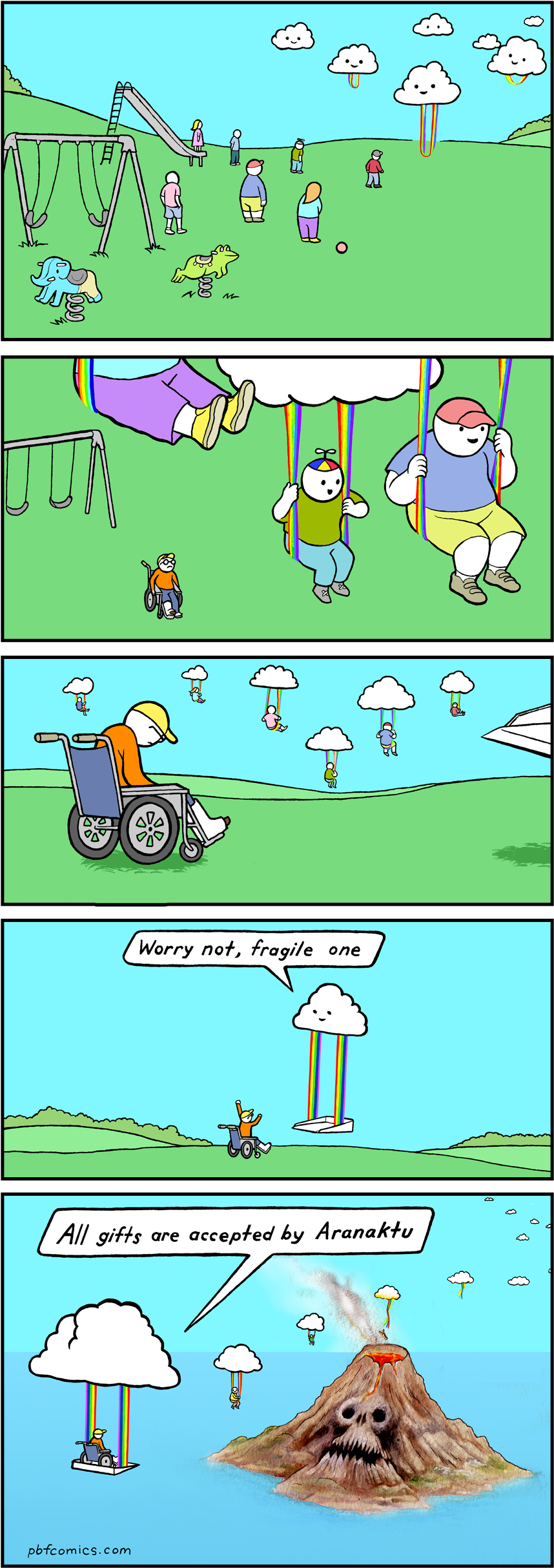 Worry Not, Fragile One - Hilarious Comics With Dark Endings (870x2469), Png Download