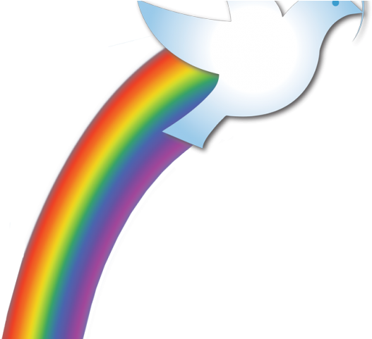 Dove Clipart Rainbow - Rainbow (640x480), Png Download
