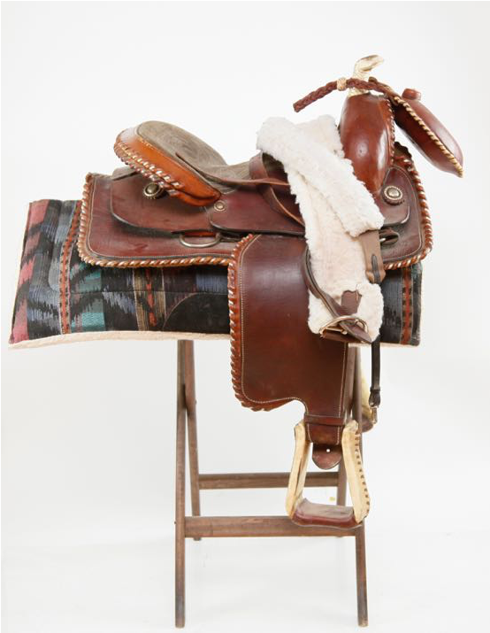 Western Style Horse Saddle By Buffalo Saddlery - Saddle (1000x714), Png Download