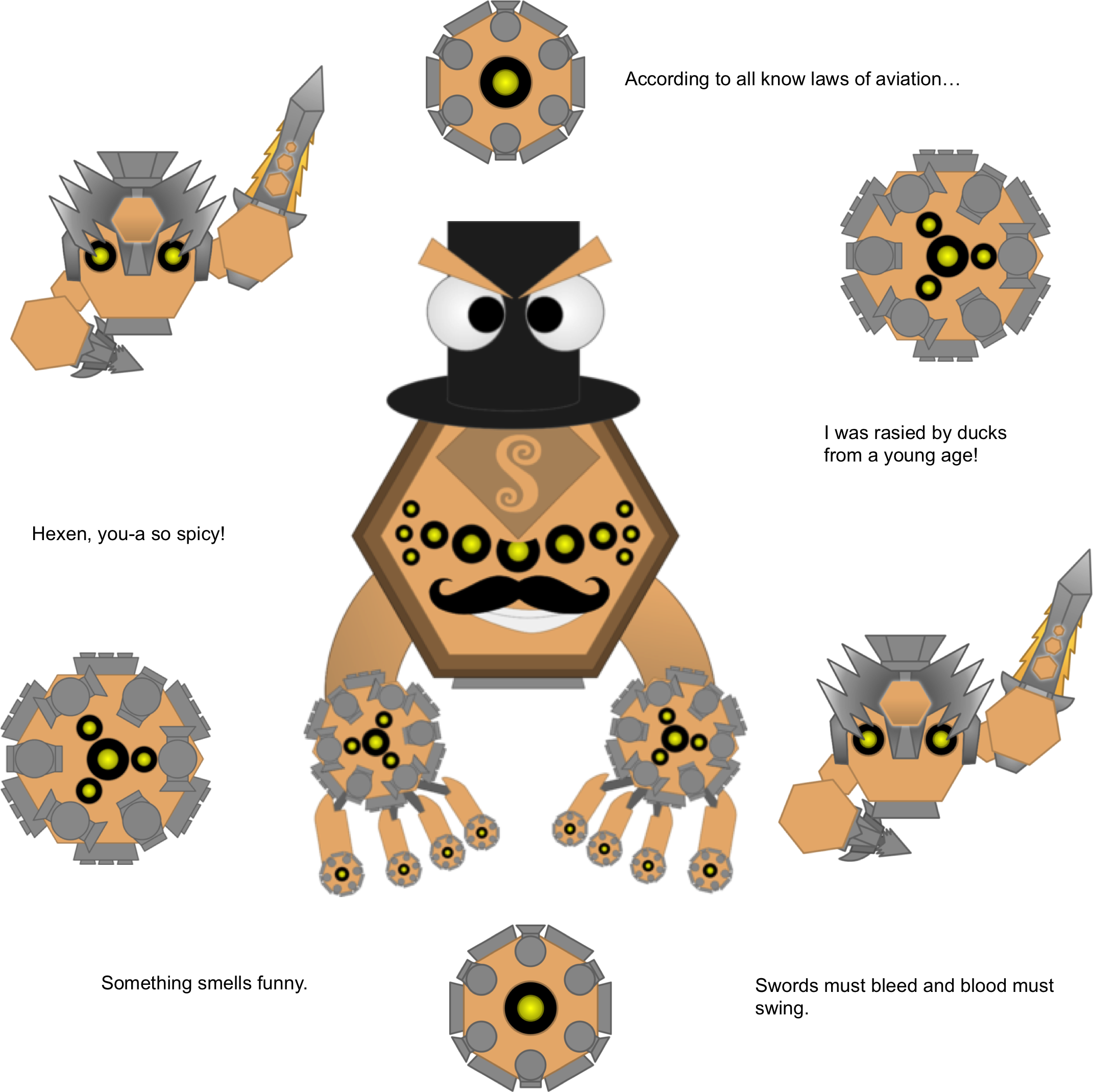 Lord Sassafras In The Middle Of The My Loyal Subjects - Cartoon (2141x2139), Png Download