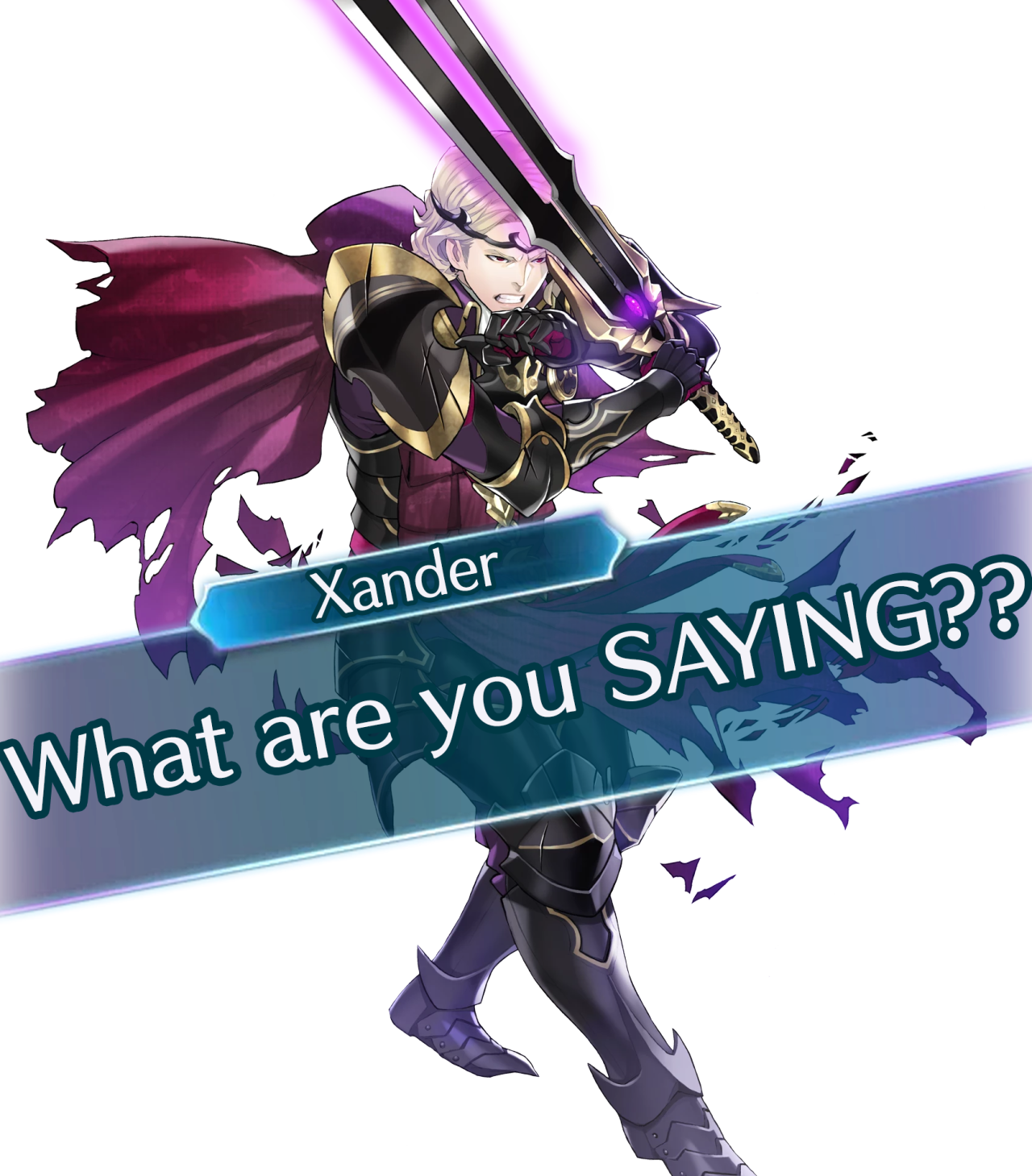 Elise With Glowing Eyes Saying “begonsth Thotith” And - Xander Fire Emblem Sword (1280x1459), Png Download