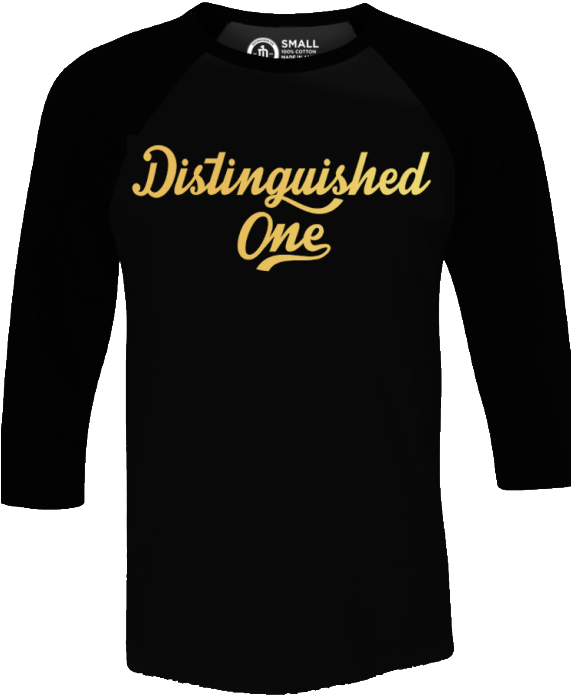 Distinguished One Raglan - Long-sleeved T-shirt (570x760), Png Download