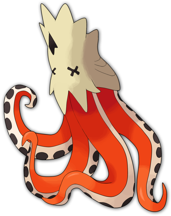 Clathroom, The Tentacle Funghi Fakemon By Xxdeviouspixelxx - Illustration (600x761), Png Download