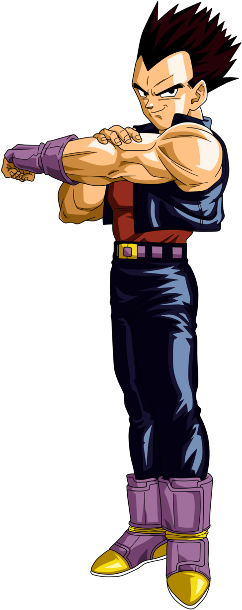 Dragon Ball Gt Vegeta (622x1284), Png Download