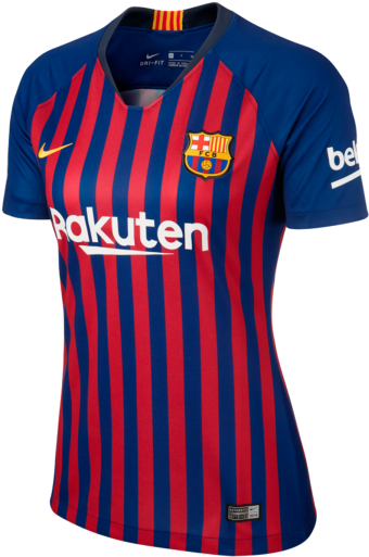 2018-19 Barcelona Home Women's Soccer Jersey - Barcelona Women Jersey 2019 (600x600), Png Download