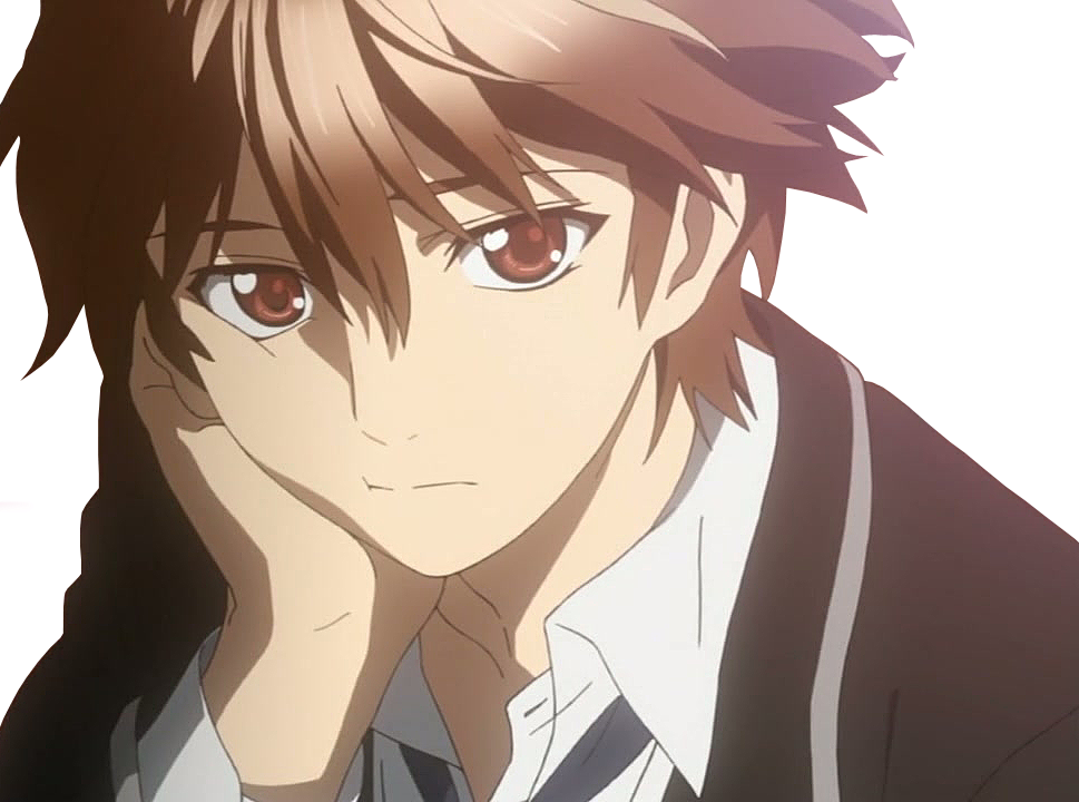 Anime Brown Hair Cute Anime Boy I Love Anime Guys Inori - Guilty Crown Shu (969x720), Png Download