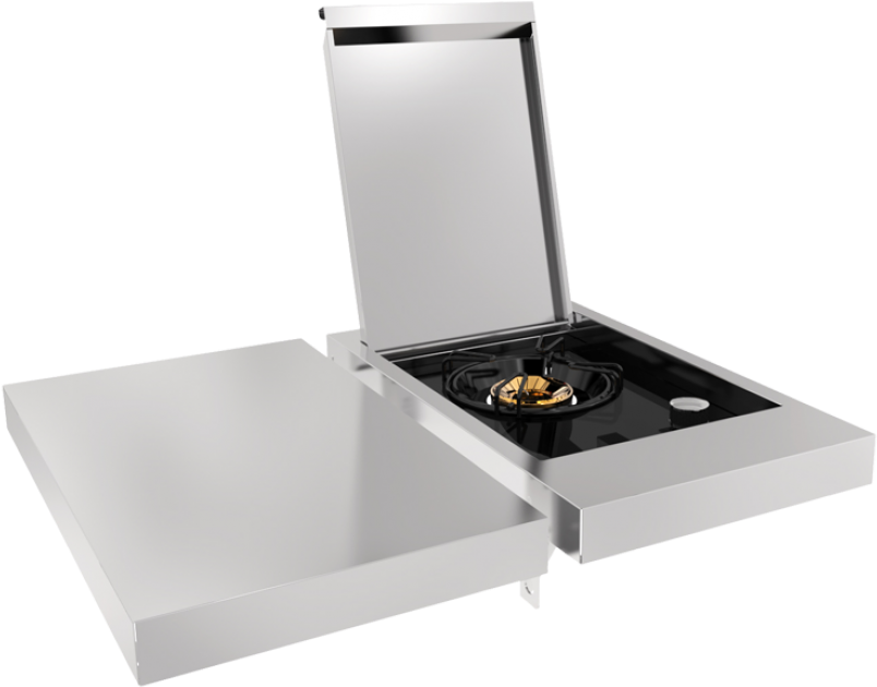 Cordon Bleu 2b On Cart With Side Burner And Shelf Cb2cfsl - Shelf (1130x733), Png Download