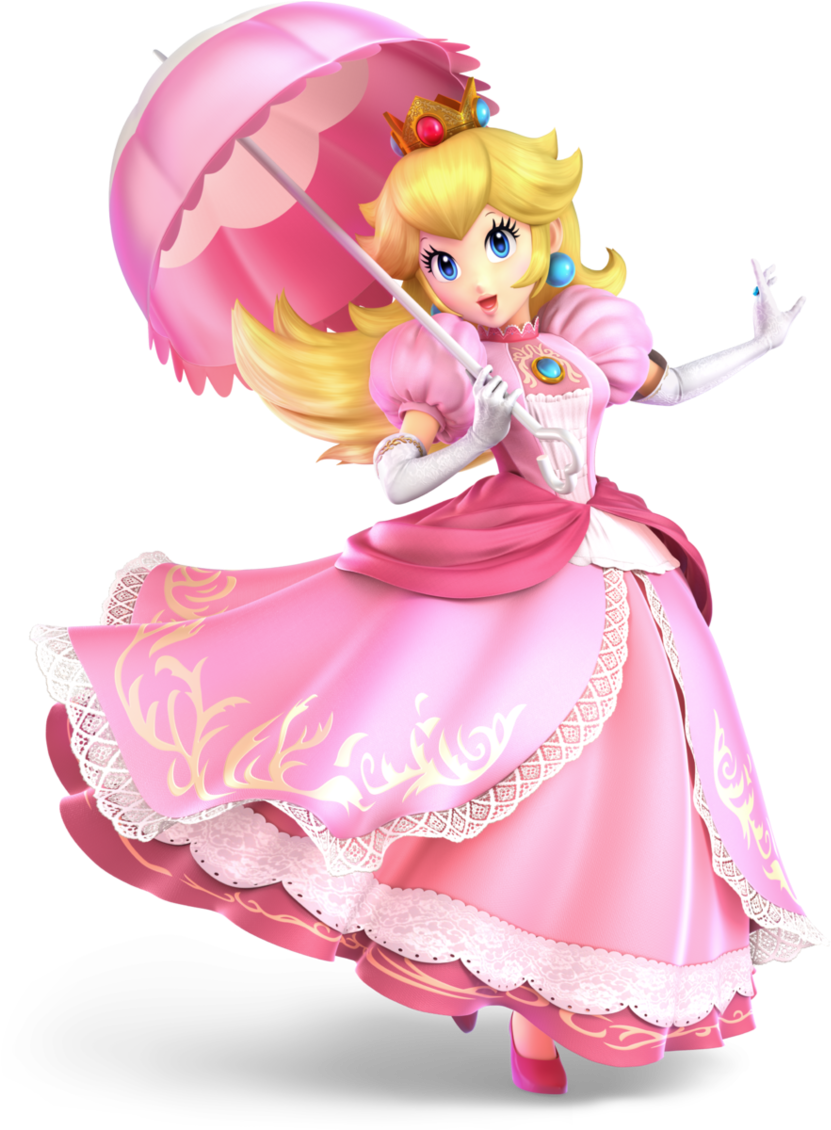 1062px-peach Ssbu - Super Smash Bros Ultimate Peach (1000x1129), Png Download