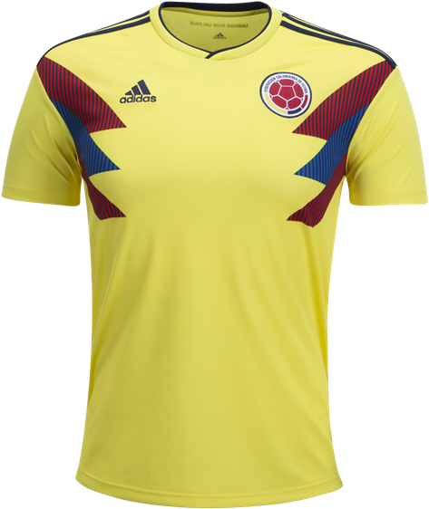 Colombia 2018 Home Soccer Jersey,men's National Team - Colombia World Cup Shirt 2018 (600x600), Png Download