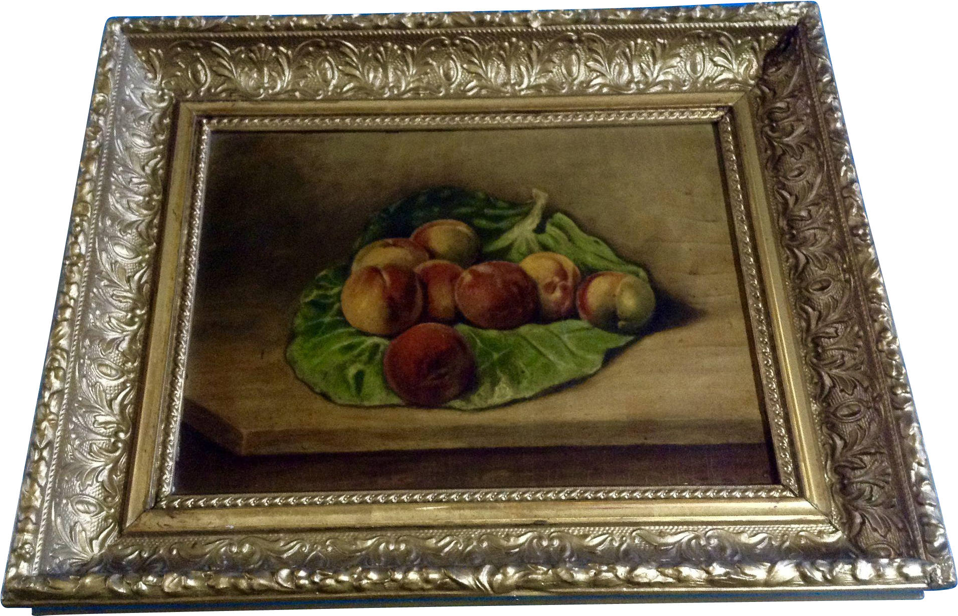 J Finch, Still Life Oil Painting 20th Century Peaches (1910x1910), Png Download