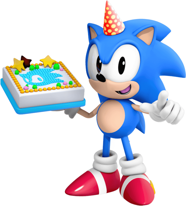 Sonic Birthday (894x894), Png Download