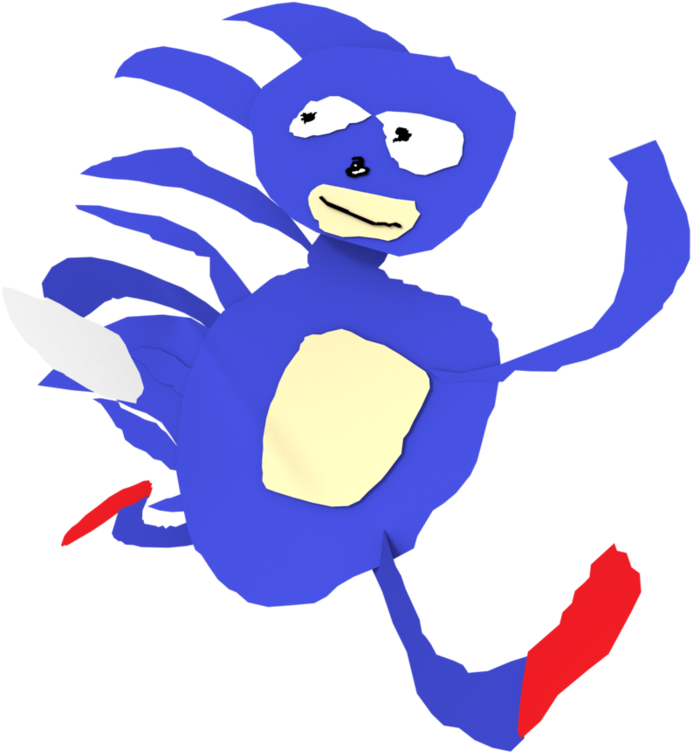 Download Sanic Running By Nibroc Rock-d9peznj - Art PNG Image with No
