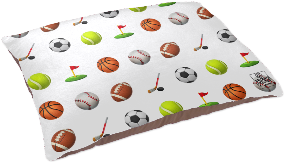 Sports Emojis Dog Bed - Dog (1024x1024), Png Download