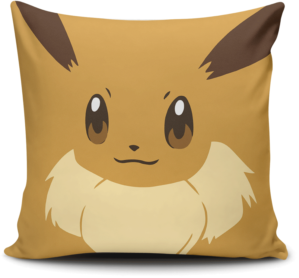 Eevee Pillow Cover Pokemon Party, Pokemon Go, Felt - Eevee (1200x1200), Png Download