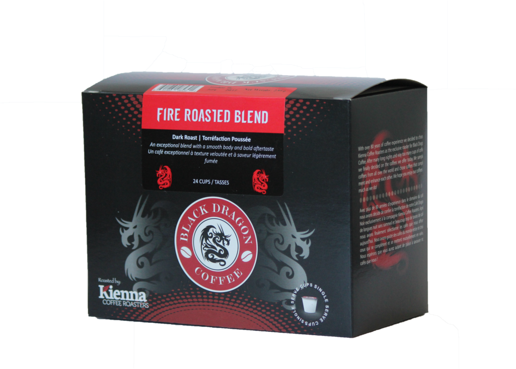 Black Dragon Kcup - Kienna Coffee Roasters Black Dragon Fire Roasted Blend (1024x768), Png Download