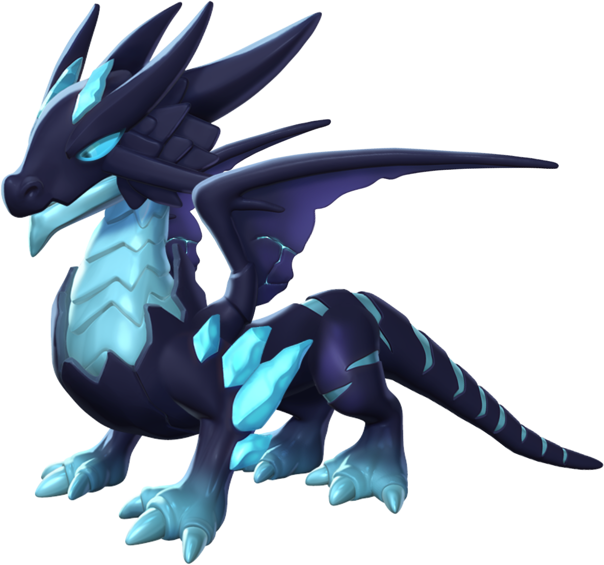Dark Ice Dragon - Dragon Mania Legends (1185x1108), Png Download