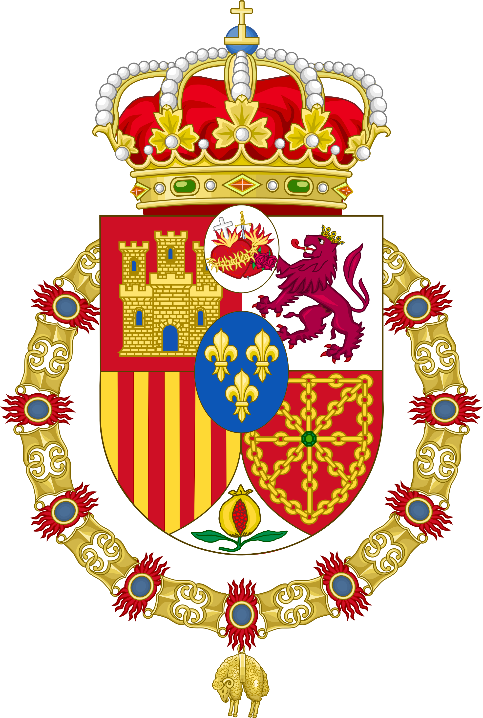 Open - Prince Of Viana Coat Of Arms (2000x2903), Png Download