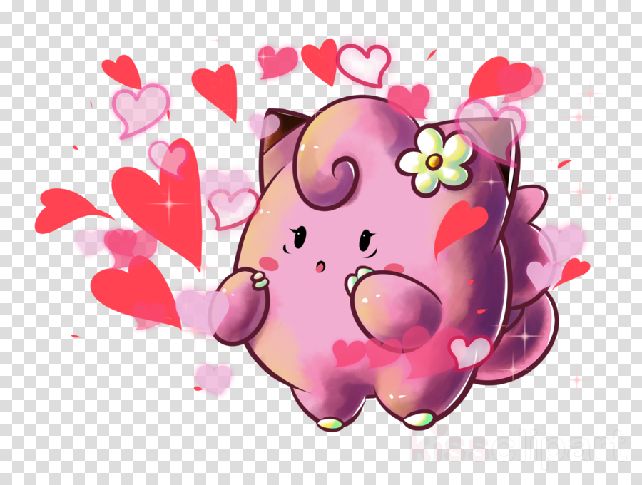 Jigglypuff And Clefairy Png Clipart Clefairy Jigglypuff - Clefairy (900x680), Png Download