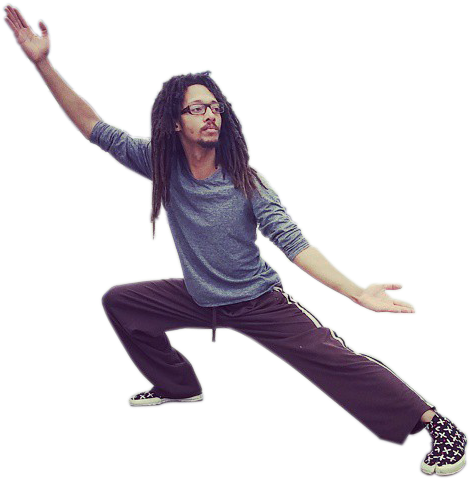 Personguy With Dreadlocks - Jumping (640x640), Png Download