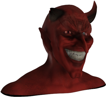 Demon Head (640x509), Png Download