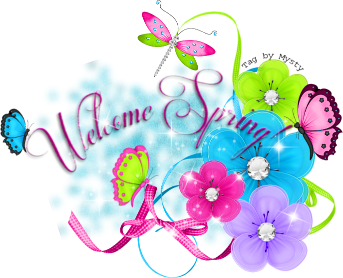 A Seasonal Image From Glitter-graphics - Welcome Spring Glitter Graphics (687x556), Png Download