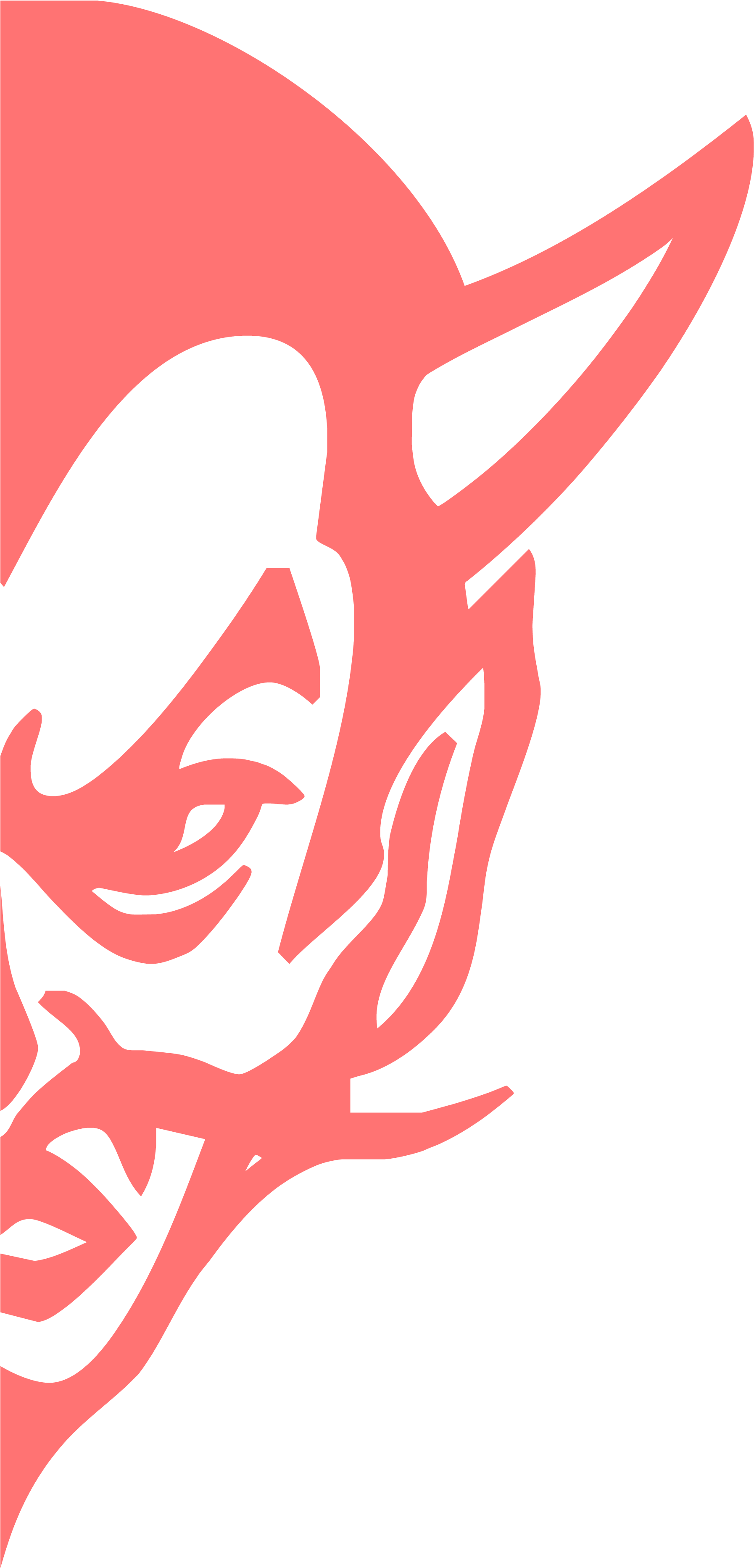 Demon Head - Notasulga High School Logo (2037x4066), Png Download