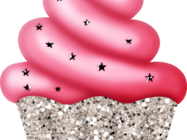 Glitter Cupcake Png (640x480), Png Download