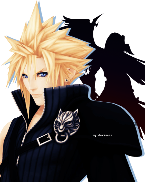 Ice Cream ❤ Kingdom Hearts Games, Kingdom Hearts Ii, - Cloud Strife Kingdom Hearts 2 (500x630), Png Download