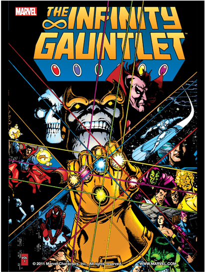 1 Of - Infinity Gauntlet By Jim Starlin & Ron Lim & (600x600), Png Download