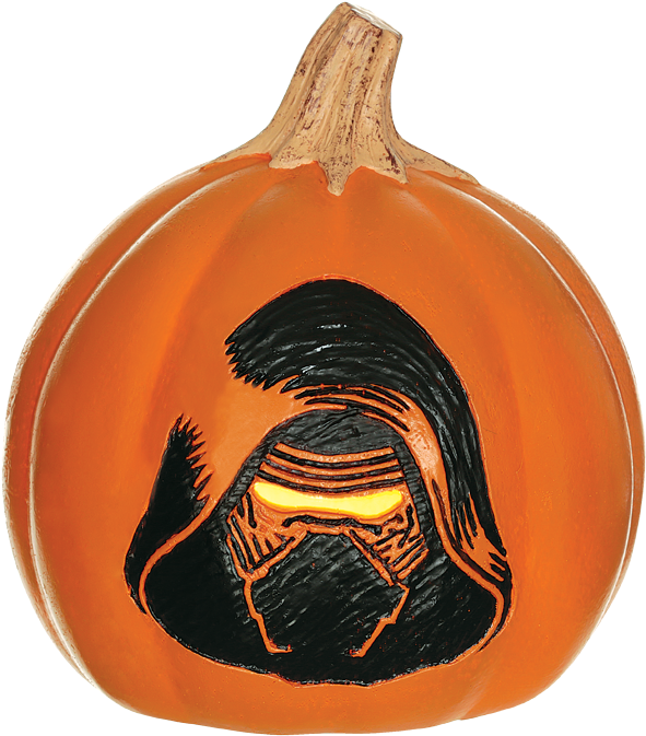 Kylo Ren - Star Wars Drill Pumpkins (650x749), Png Download
