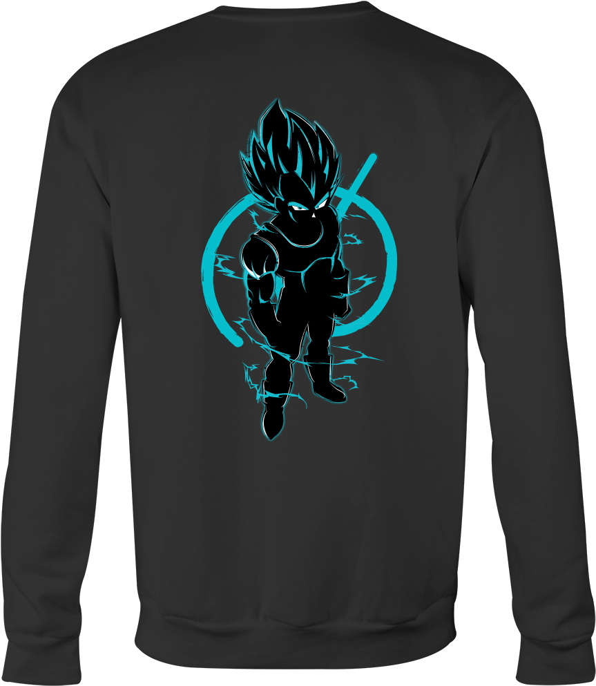 Super Saiyan Vegeta God Sweatshirt T Shirt (1000x1000), Png Download