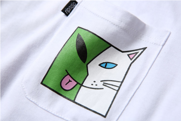 Rip N Dip Pocket Cat T-shirt - Rip N Dip (600x600), Png Download