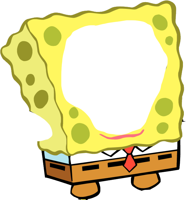 But It's Necessary As We Need To Cut Photos Into Pieces - Spongebob Squarepants (614x653), Png Download
