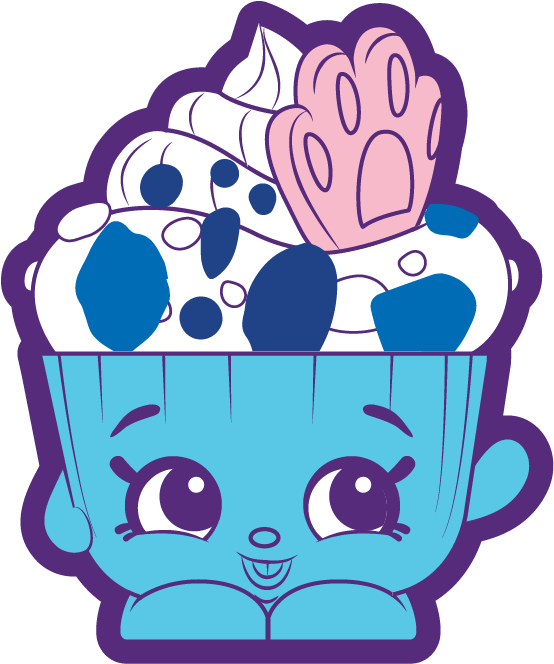 Shopkins Season 9 Color Change Cuties Tribe Team Cupcake - Cupcake (834x834), Png Download