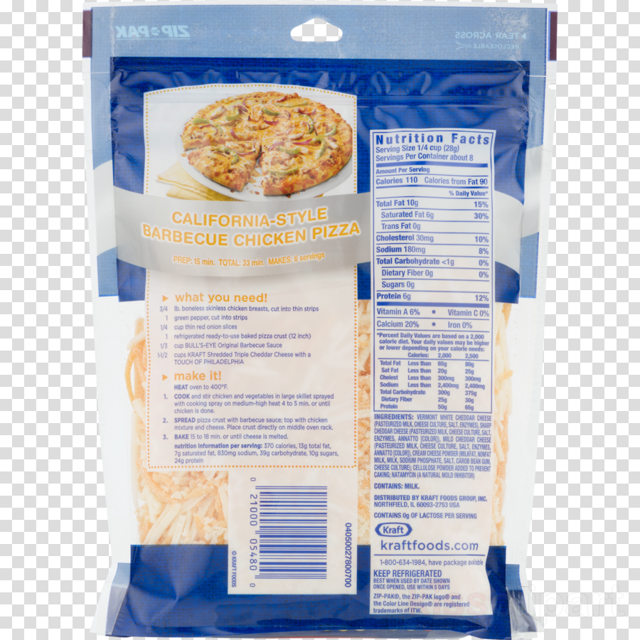 Recipe Clipart Cheese Hamburger Havarti - Kraft Cheese, Shredded, Pepper Jack - 8 Oz (900x900), Png Download