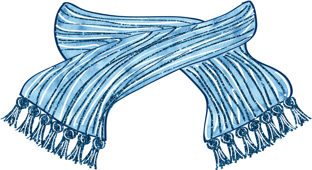Winter Blue Scarf Png Images - Portable Network Graphics (1024x614), Png Download