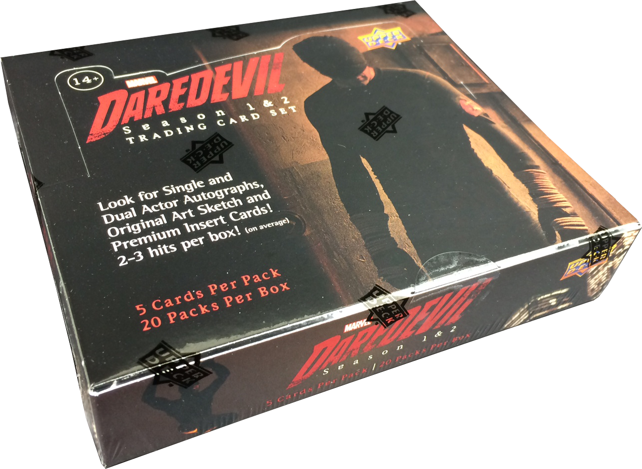 Daredevil Seasons 1 & 2 Trading Cards - Box (1290x942), Png Download
