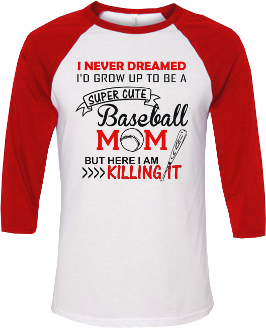 Super Cute Baseball Mom - Baseballs Or Bows Shirts (676x676), Png Download
