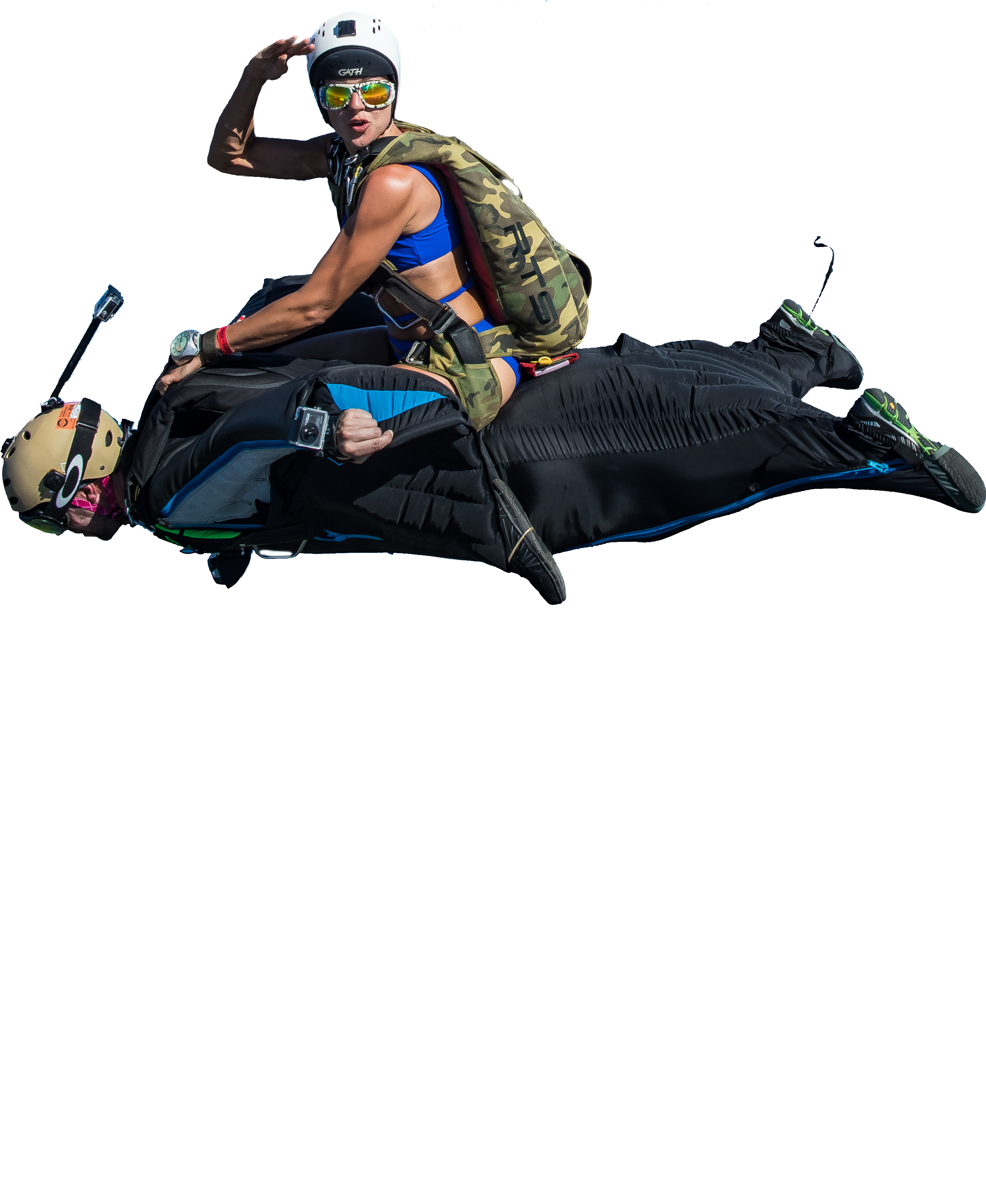 Skydiving Wingsuit Rodeo - Jumping (3232x4848), Png Download