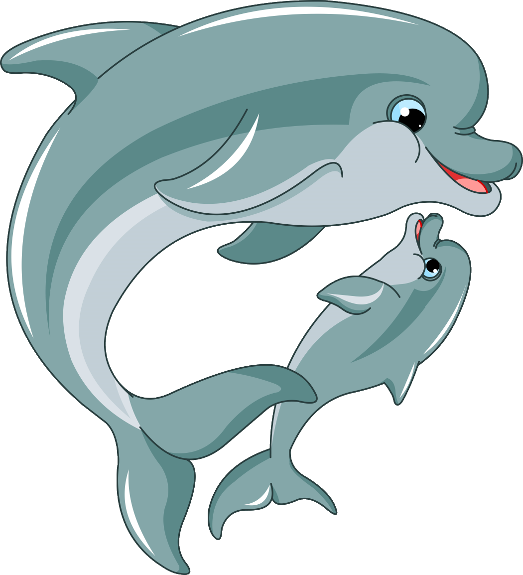 Cell Vector File - Dolphin Cartoon Png (1050x1154), Png Download