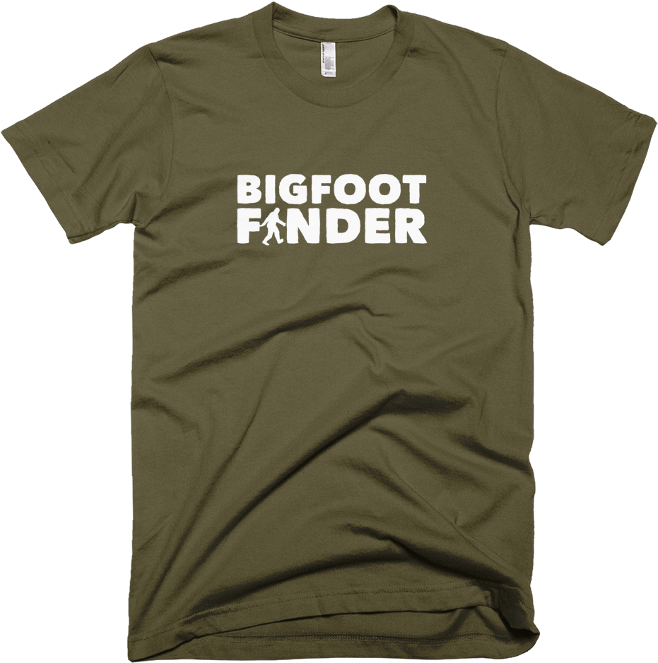Bigfoot Finder Classic Logo Tee Army - Golden State Warriors T Shirt Logo (1000x1000), Png Download