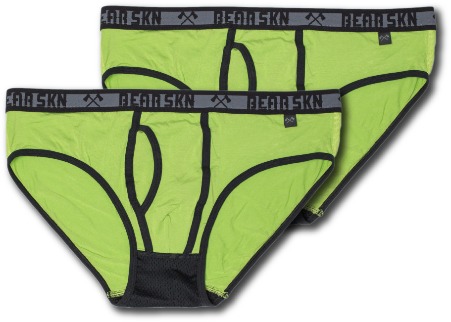 2 Pack - Bamboo Briefs - Greenery (1000x802), Png Download