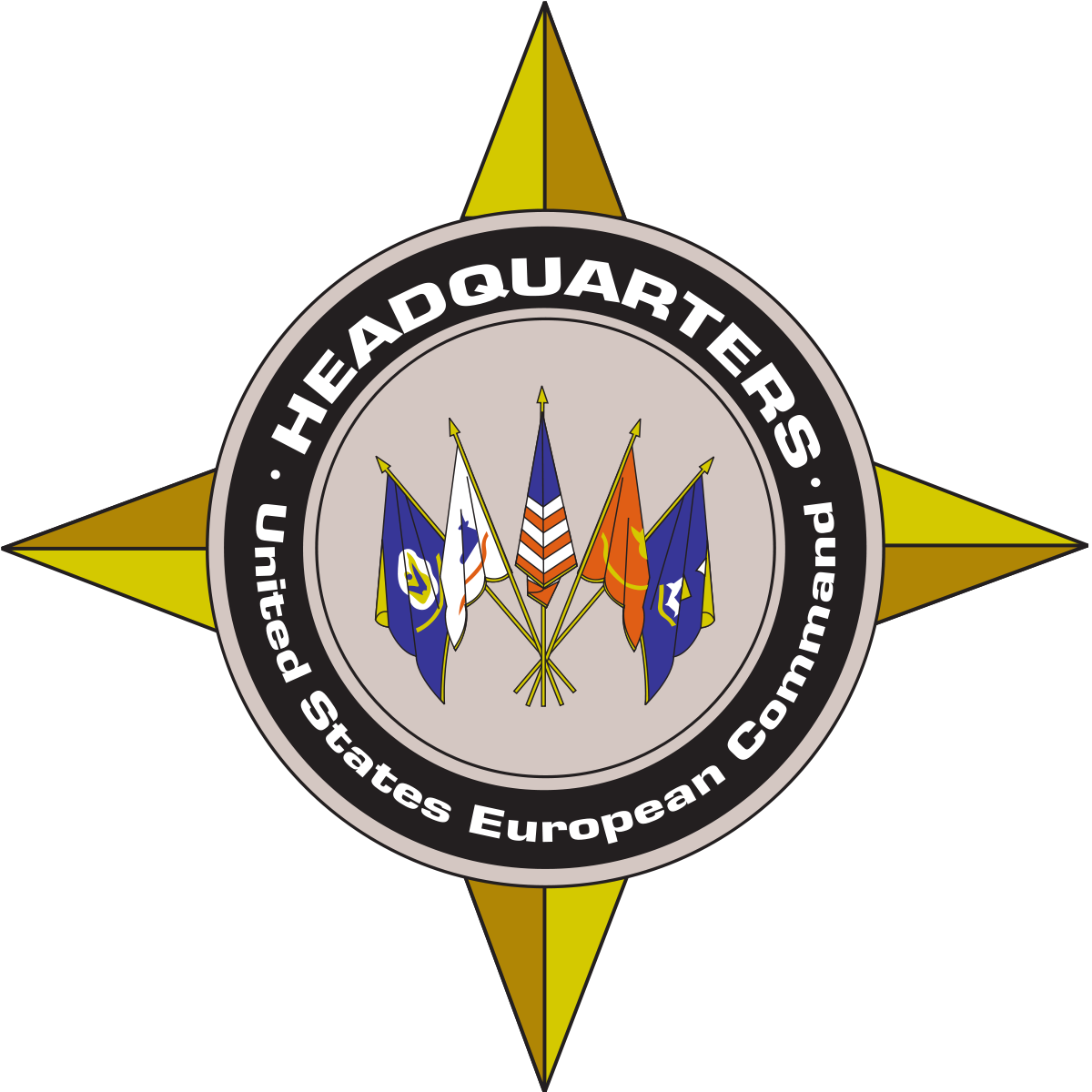 Headquarters United States European Command Logo (1200x1200), Png Download
