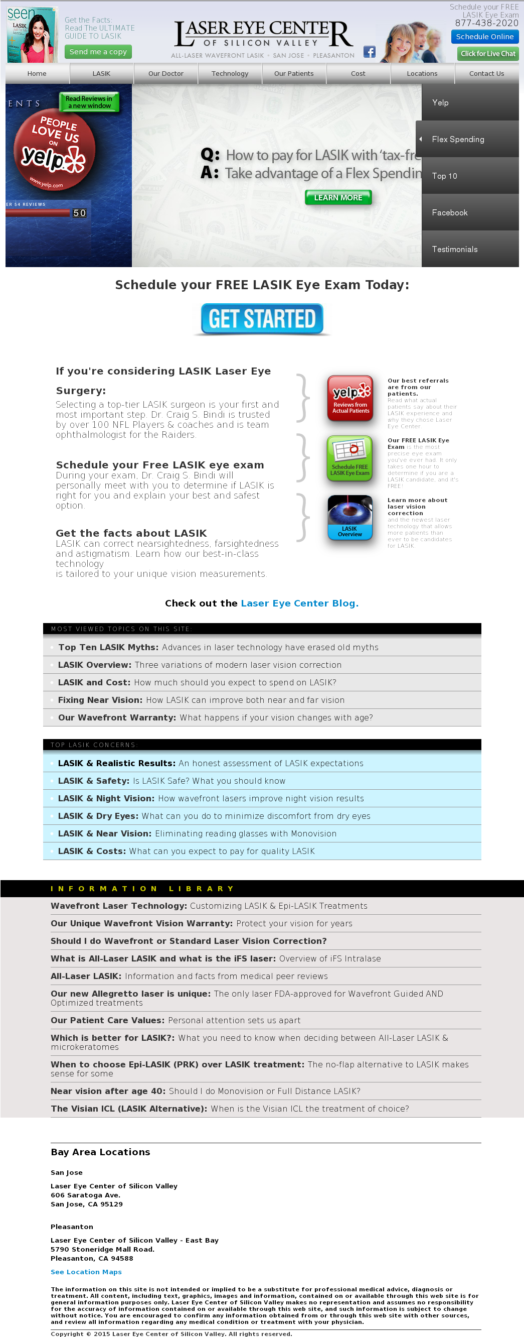 Laser Eye Center Of Silicon Valley Competitors, Revenue - Web Page (1044x2716), Png Download