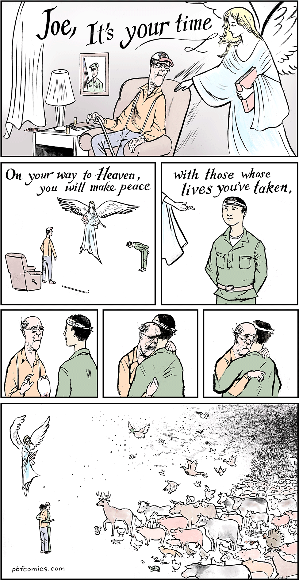 New Perry Bible Fellowship - Meat (1000x1918), Png Download