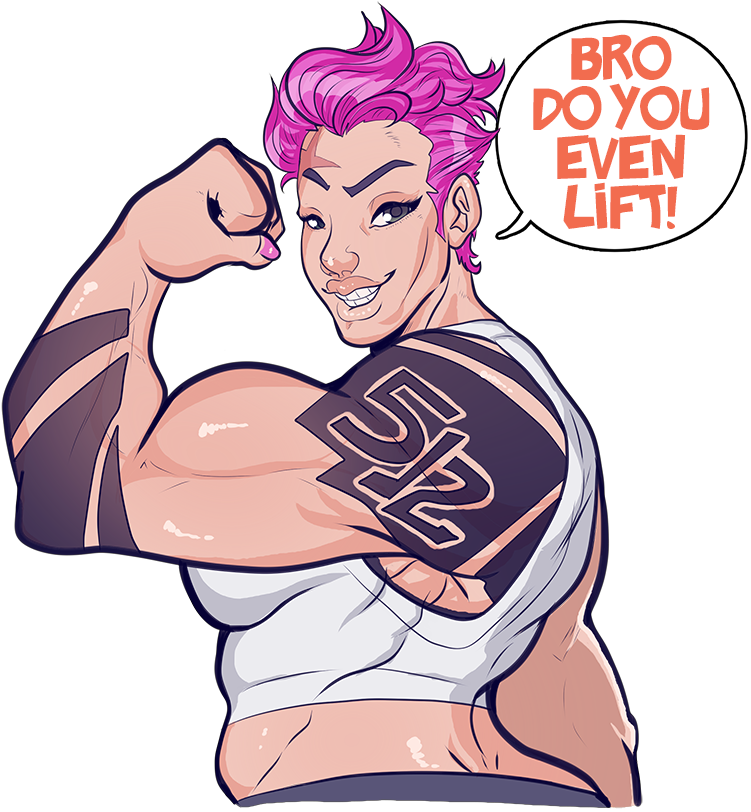 Zarya Ready For Duty - Fur (800x869), Png Download